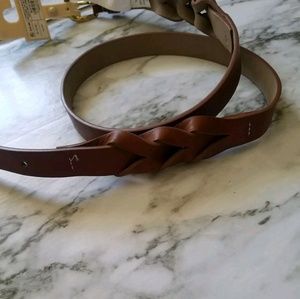 Mossimo Womens Braided Tan Belt sz M NWT
